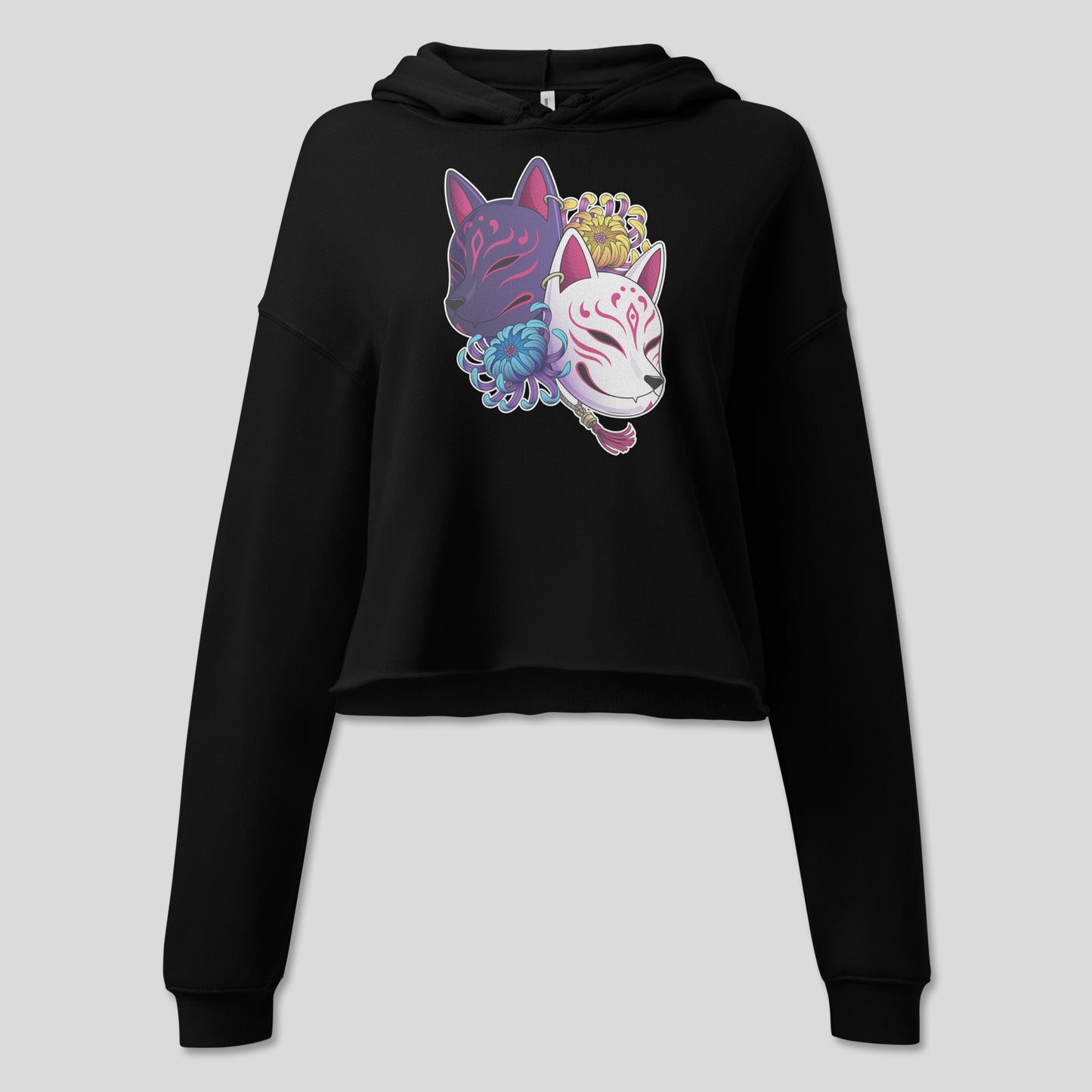Kitsune Masks - Crop Hoodie