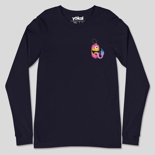 Tanuki & Chochin Obake - Unisex Long Sleeve Tee