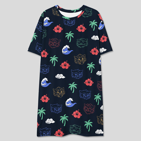 Yokai all-over print t-shirt dress by Yokai Factory