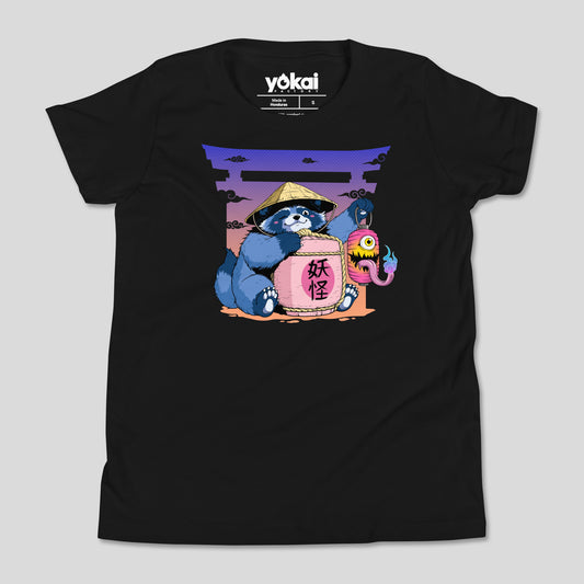 Tanuki & Chochin Obake – Kids’ Unisex T-Shirt