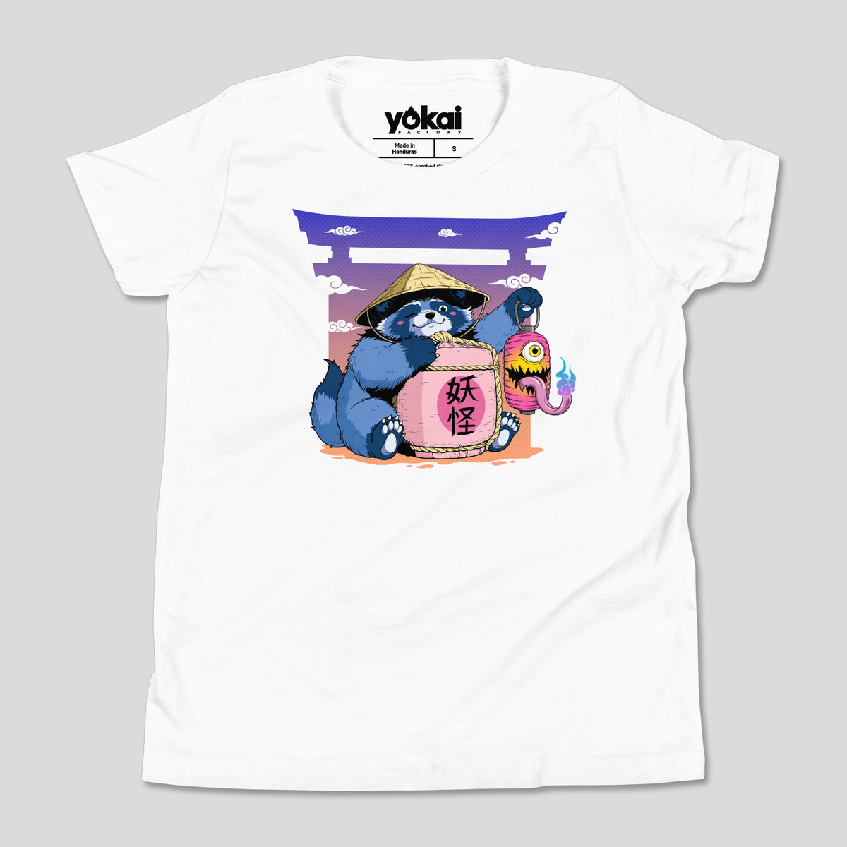 Tanuki & Chochin Obake – Kids’ Unisex T-Shirt